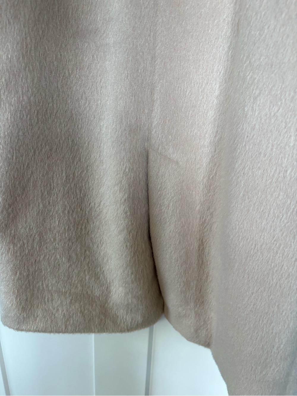 Everly Women’s Cream Colored Long Wool-Blend Coat Size Small - Picture 11 of 15